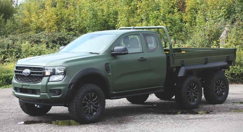 Elektromos hátsó tengely hozzáadásával készült a 66-os Ford Ranger