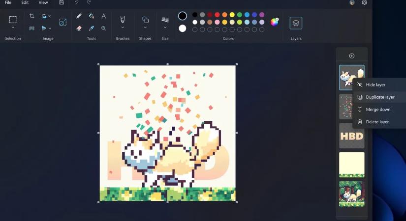 Photoshop funkciót kap a Microsoft Paint