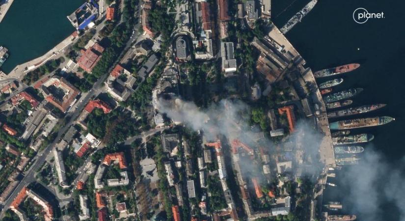 Két ember meghalt, amikor légitámadás érte Herszont, a pénteki szevasztopoli bombázásban orosz haditengerészeti parancsnokok veszthették életüket