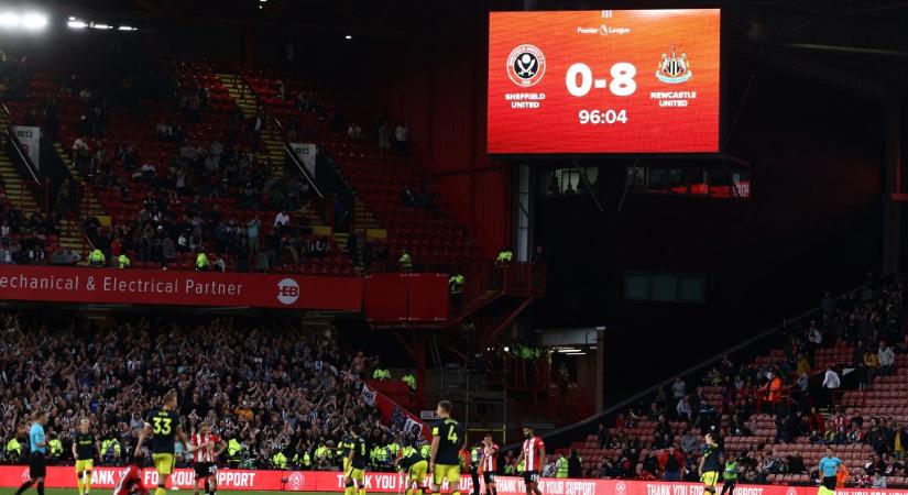 Nyolc gólt lőtt a Newcastle, történelmet írt a Premier League-ben - videó