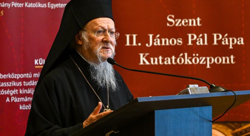 A teremtett világ védelméről tartott előadást I. Bartholomaiosz pátriárka és Semjén Zsolt