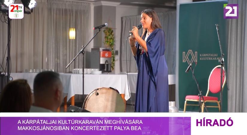 A Kárpátaljai Kultúrkaraván meghívására Makkosjánosiban koncertezett Palya Bea (videó)