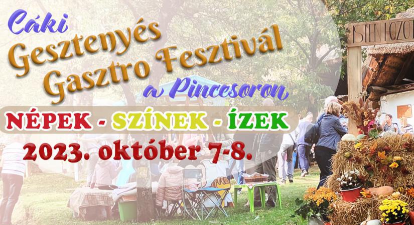 Cáki Gesztenyés Gasztro Fesztivál a Pincesoron 2023