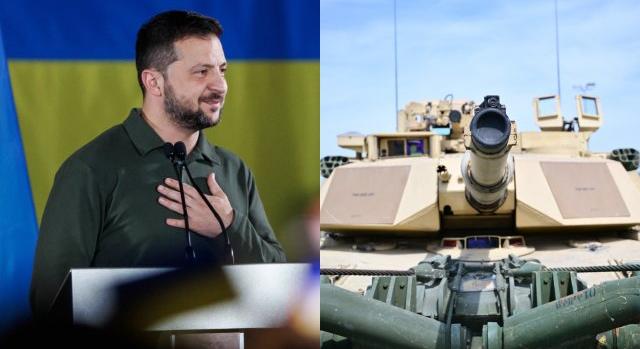 Zelenszkij: Már Ukrajnában vannak az amerikai Abrams tankok