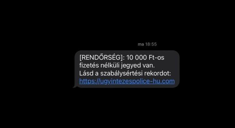 Rendőrség nevében küldenek SMS-t csalók, akik be nem fizetett bírságra, és tilosban lévő parkolásra hivatkoznak