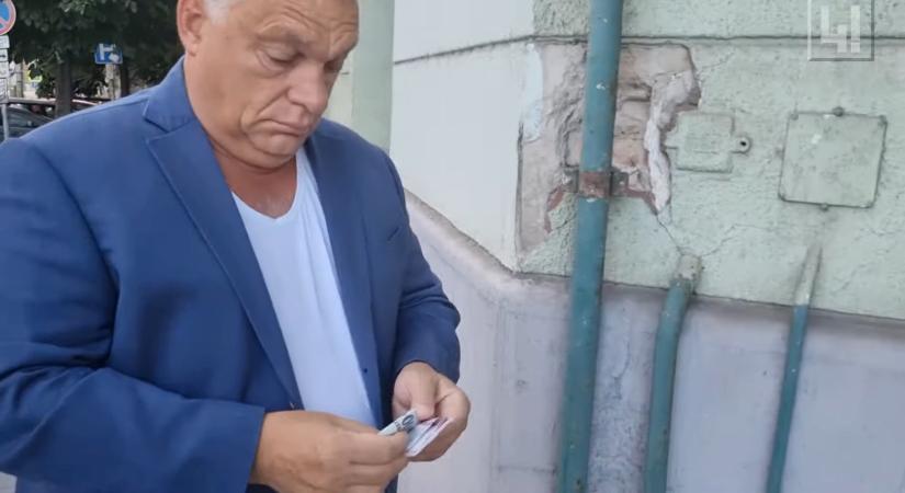 Orbán Viktor készpénzt számolgatva hagyta faképnél az inflációról kérdező újságírót