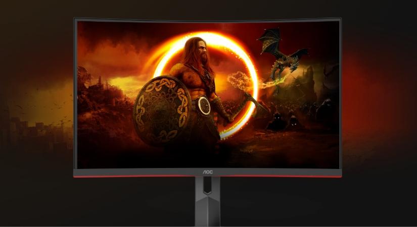 Görbülő monitorral célozta meg a gamereket az AOC