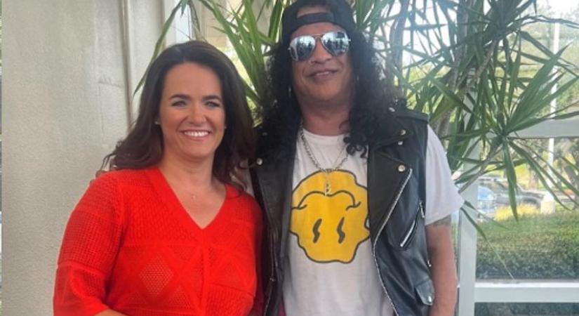 Novák Katalin Elon Musk után Slash-el találkozott - fotó