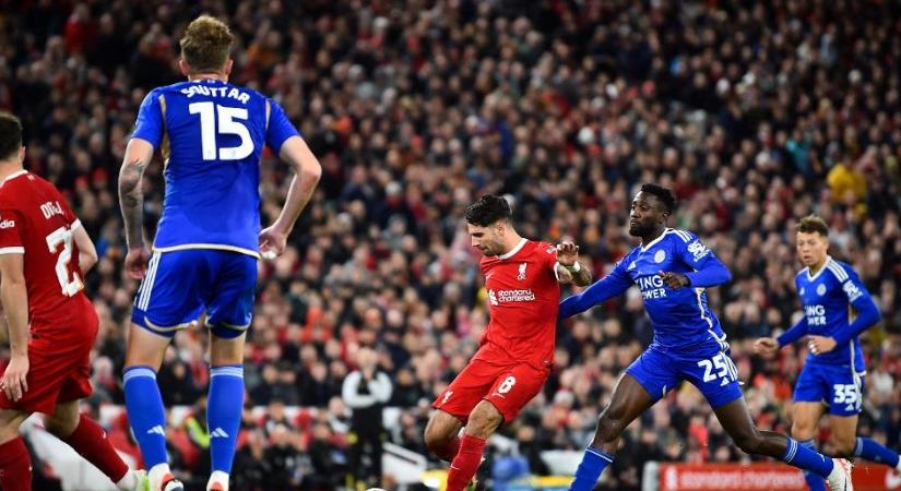 Óriási góljával Szoboszlai Dominik mentette meg a Liverpoolt