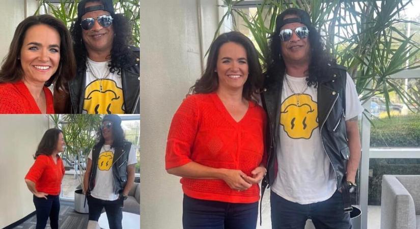 Slash-sel találkozott Novák Katalin