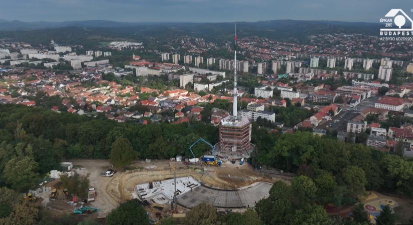 Így újul meg Miskolc ikonikus kilátója – videó