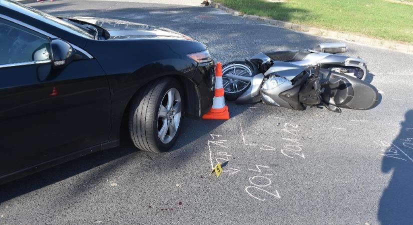 Súlyosan megsérült a vétlen motoros Kanizsán