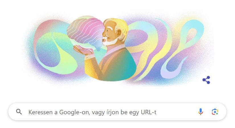 Tudta? Egy híres magyar miatt van ma ez a fura pszichedelikus embléma a Google főoldalán