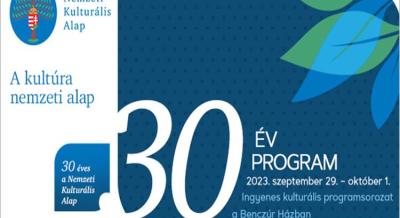 30 év 30 program, 2023. szeptember 29. - október 1.