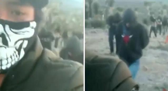Rémisztő videón, ahogy halálmaszkos bűnözők a halálba vezetnek hat kamaszfiút