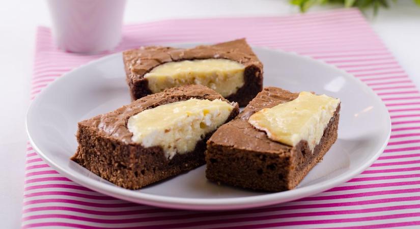 Brownie recept, amit túróval dobtunk fel