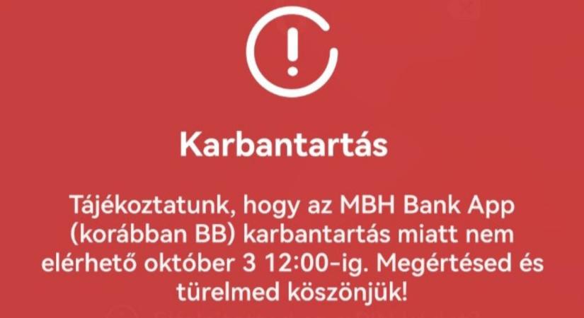 Informatikai átállás miatt napokig nem elérhető az MBH alkalmazása