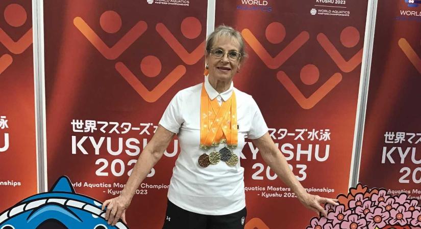 Bejárta a világot a kolozsvári világbajnok senior úszó, Maier-Orosz Judit