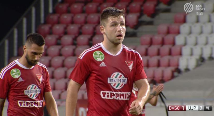 Újabb Loki-vereség: az emberelőnyben játszó Újpest hátrányból fordítva győzött a Nagyerdőn