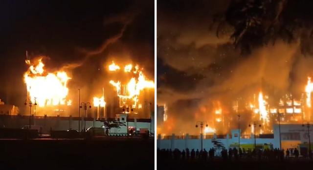 Videó: hatalmas tűz volt egy rendőrségi épületben Egyiptomban
