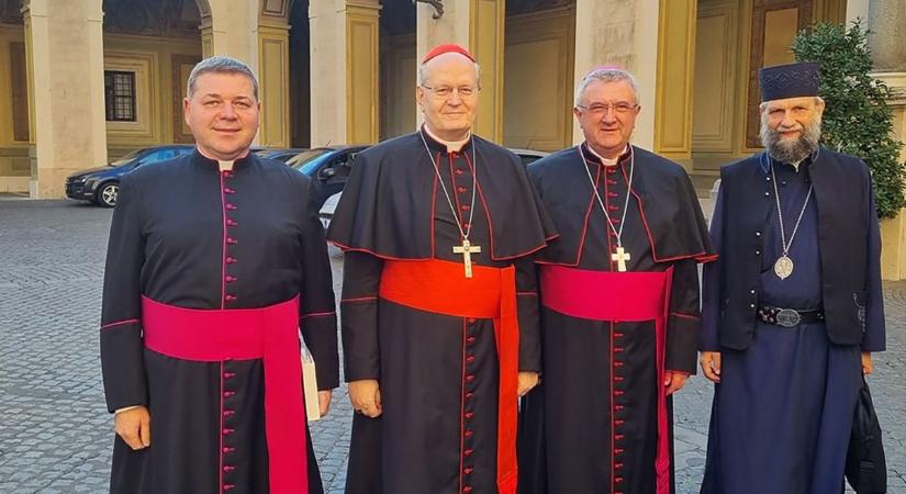 Magyar egyházi vezetőket fogadott Ferenc pápa