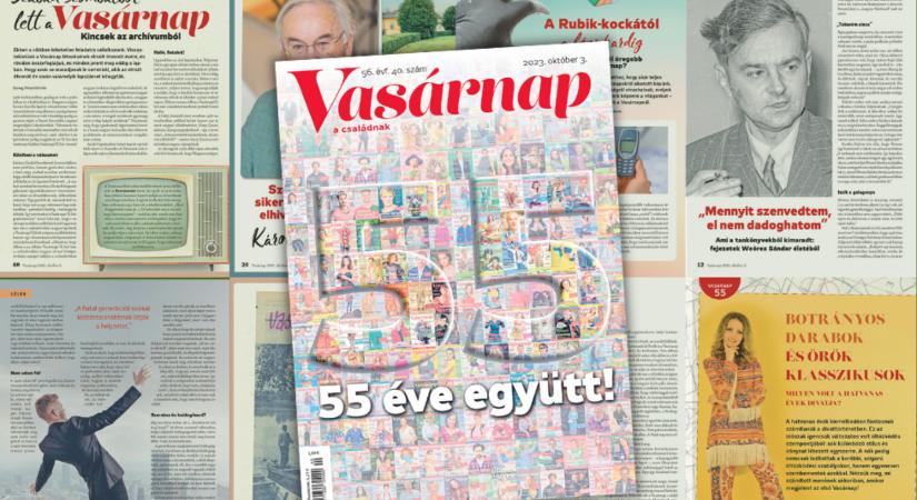 55 éves a Vasárnap - költők, grófok, pszichológusok a születésnapi számban!