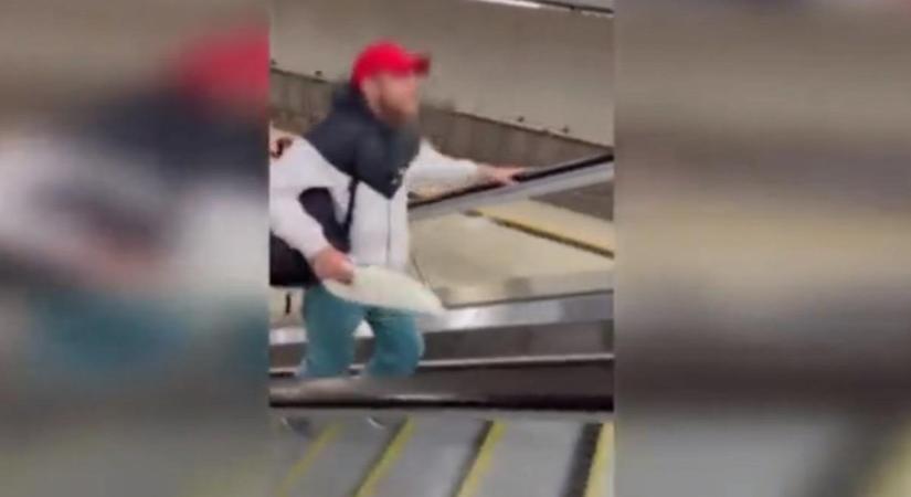 Sokkoló videón, ahogy megtámadnak egy embert a Keleti pályaudvarnál, az M4-es metrónál
