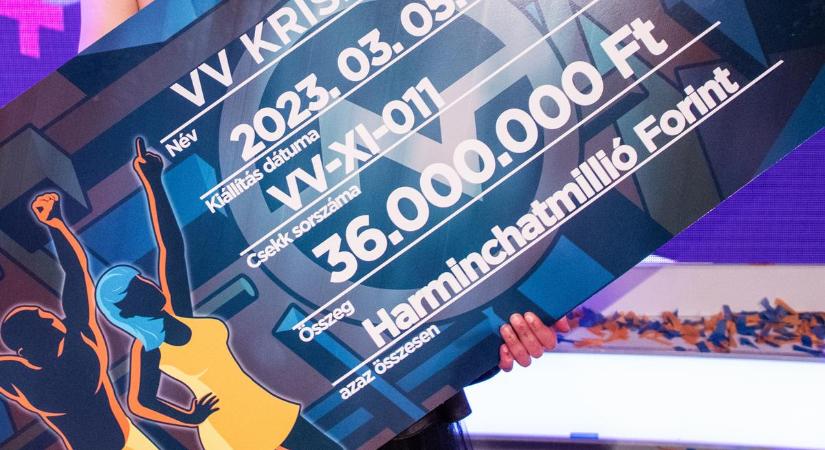 "Nincs időm arra, hogy túlagyaljam a rosszat" - mondja a VV győztese. De hol van a megnyert 36 millió forint?