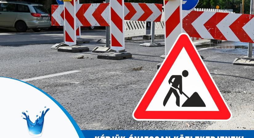 Forgalomkorlátozás Győrben, a Fehérvári úton