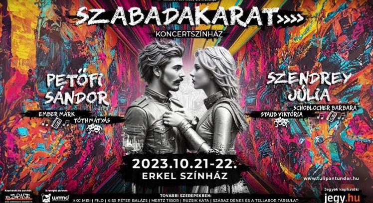 Petőfi és Szendrey Júlia szerelmét az Erkel Színházban koncertszínházi előadás mutatja be