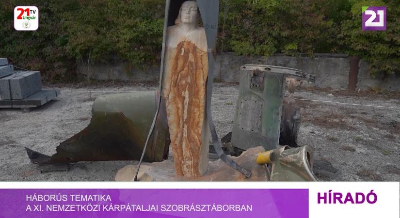 Háborús tematika a XI. Nemzetközi Kárpátaljai Szobrásztáborban (videó)