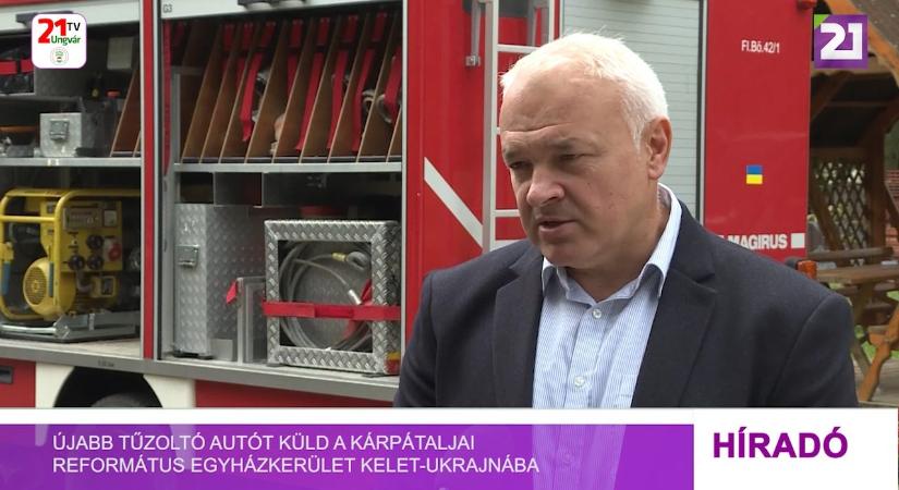 Újabb tűzoltó autót küld a Kárpátaljai Református Egyházkerület Kelet-Ukrajnába (videó)