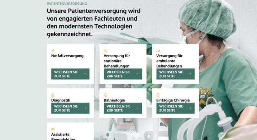 Már németül is elérhető a Klinikai Központ internetes oldala