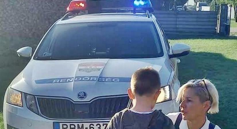 Születésnapján lepték meg a rendőrök a kis Bencét, nagy álma válhatott valóra – fotók