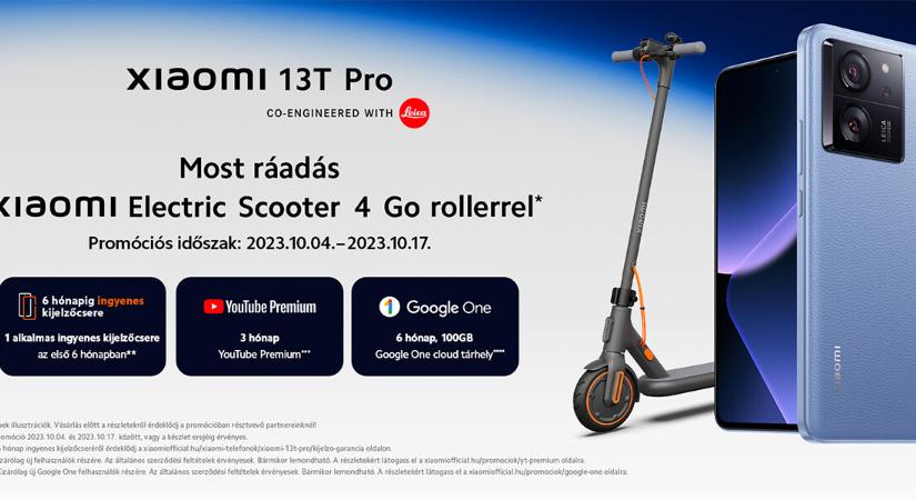 Akciófigyelő: Rollert adnak ajándékba a Xiaomi 13T Próhoz