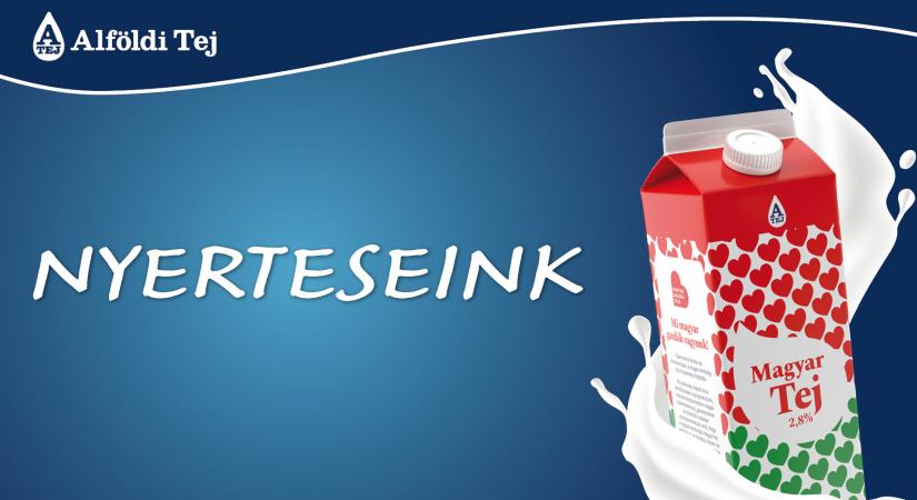 Kisorsoltuk Alföldi Tej-nyereményjátékunk nyerteseit