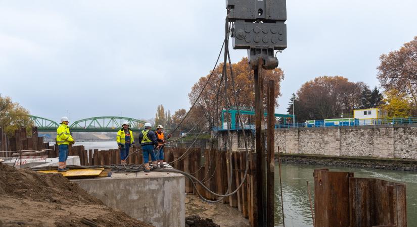 Jól halad a Kvassay szivattyútelep építése