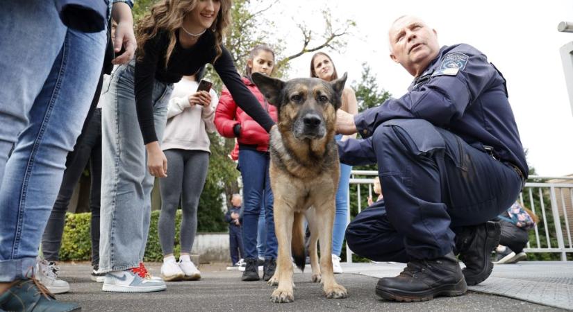 A rendőri hivatást népszerűsítették diákoknak Kanizsán