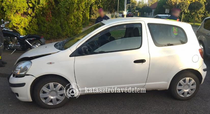 Súlyosan megsérült egy motoros a kondorosi balesetben