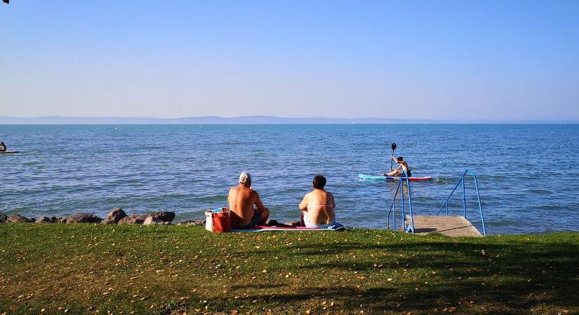 Ilyen volt a nyarat idéző október a Balaton-parton