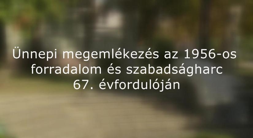 Ünnepi megemlékezés a Városháza előtti téren – 2023.10.23.