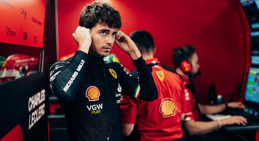 Bizarr magyarázattal állt elő a Ferrari Charles Leclerc kizárása után