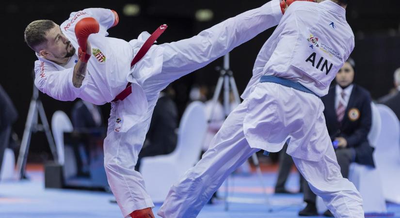 Karate-vb: Hárspataki Gábor bejutott a szombati fináléba
