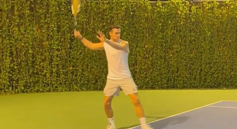 Videó: van, amihez nem ért?! Gareth Bale teniszütőt ragadott