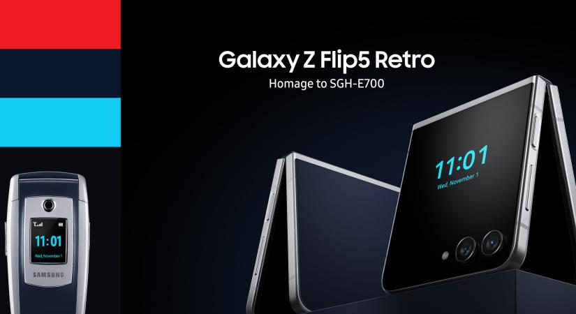 Legendás kagyló előtt tiszteleg a Z Flip5 retróváltozata