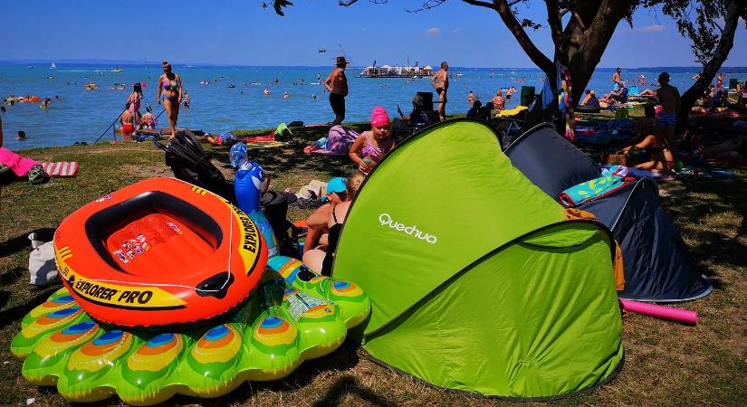 30 éves hőmérsékleti rekordok dőltek meg idén a Balatonnál