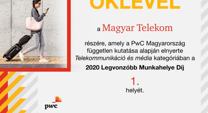 A Magyar Telekom a legvonzóbb munkahely a telekommunikációs szektorban
