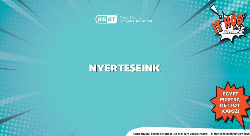 Íme nyereményjátékunk szerencsés nyertesei!