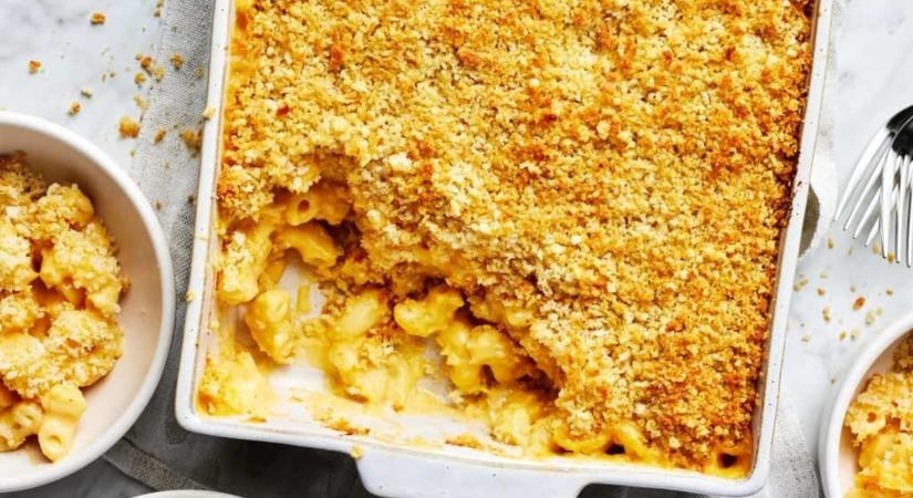 Mac and Cheese, azaz házi készítésű Sült Sajtos-Makaróni recept