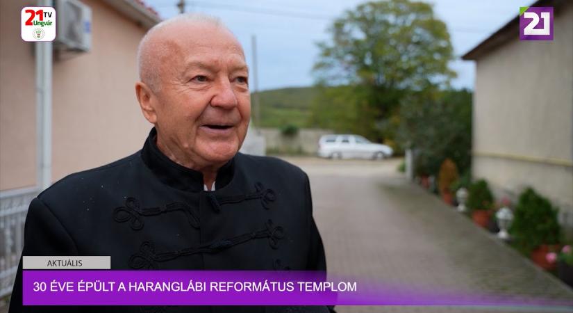 30 éve épült a haranglábi református templom (videó)